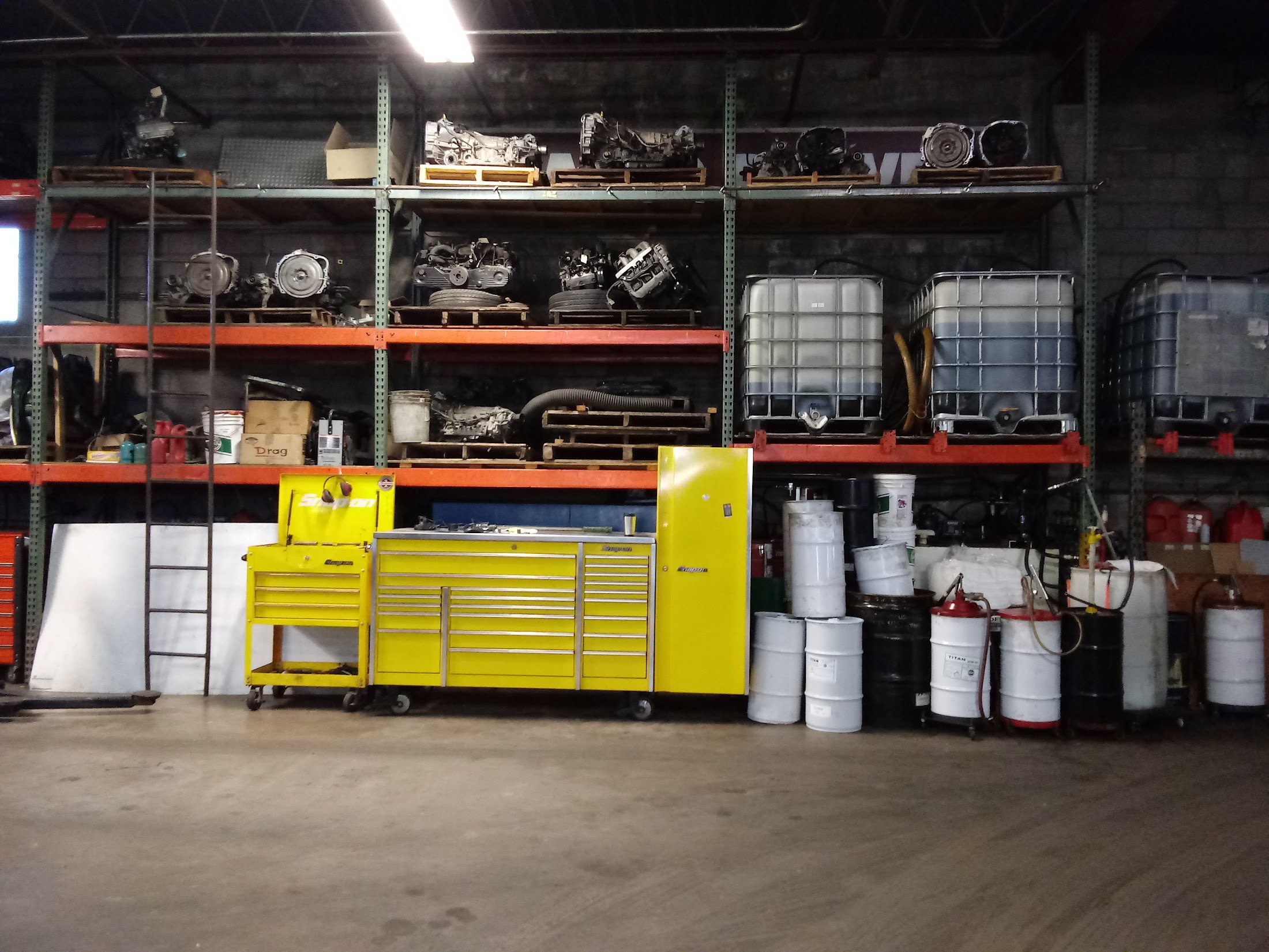 Parts, fluids, and service supplies inside Strictly Automotive
